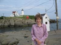 Mom at Nubble Lighthouse